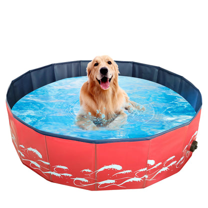 Hopfällbar hundpool Husdjursbad Simbassäng