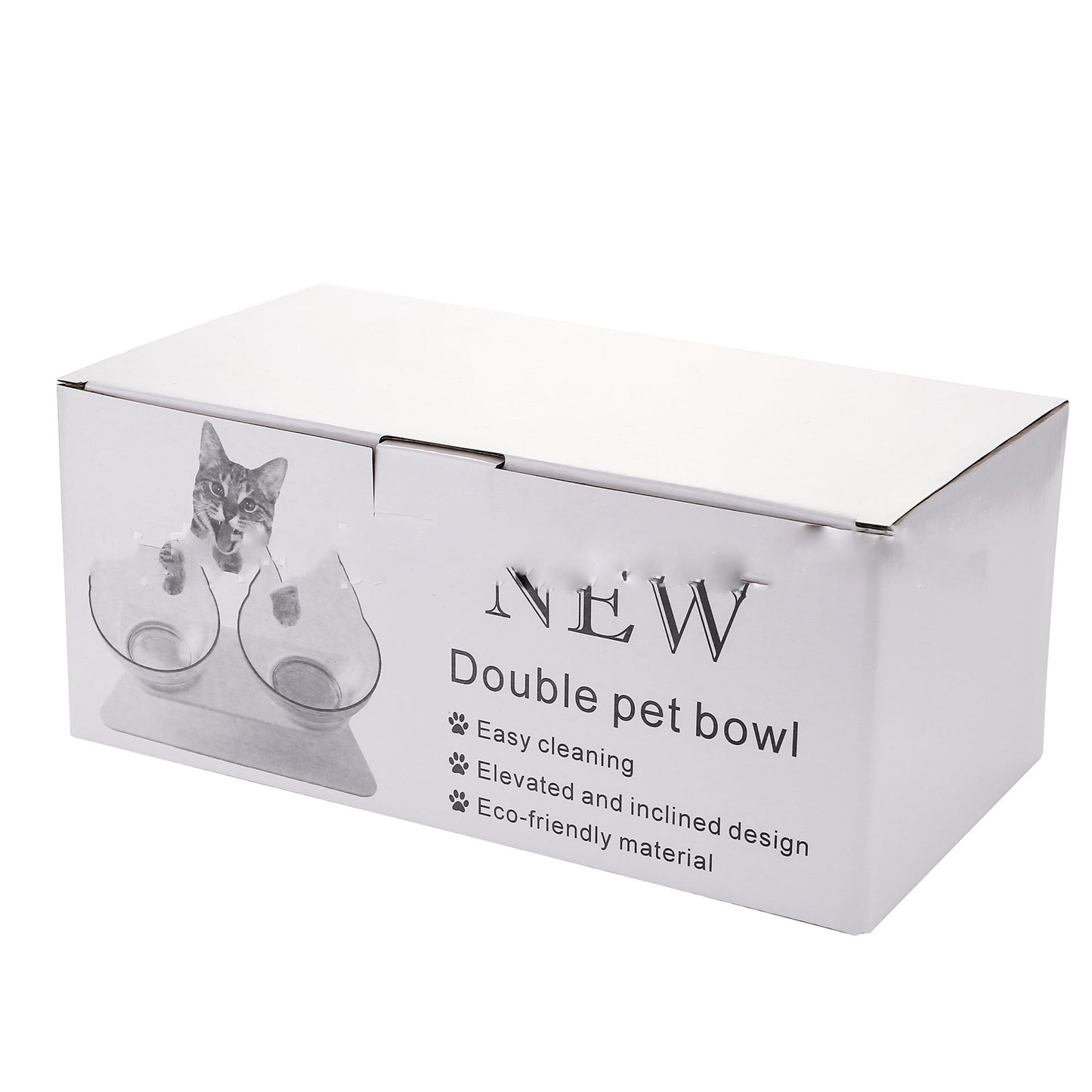 Dubbel katt mat skål