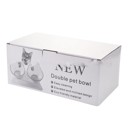 Dubbel katt mat skål