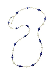 Freshwater with Lapis Multi-Way Necklace DN209-0