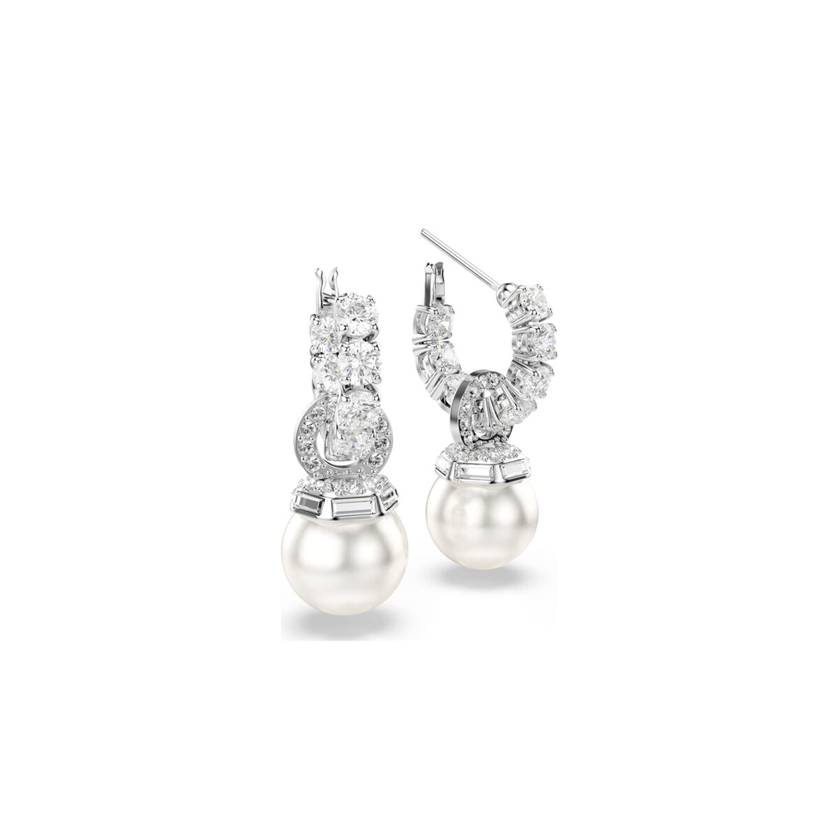 Ladies' Earrings Swarovski 5691716 Silver-3