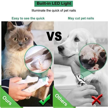 Klippare för husdjur med LED-ljus, hundar, katter