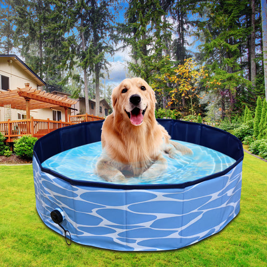 Hopfällbar hundpool Husdjursbad Simbassäng