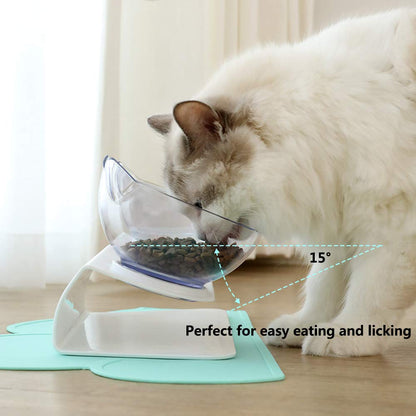 Dubbel katt mat skål
